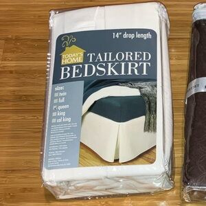 Queen Size Tailored Bedskirt - Cream, New!